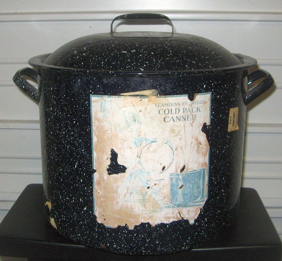   Enamelware Graniteware Canning Pot Stock Pot Granite Enamel Ware