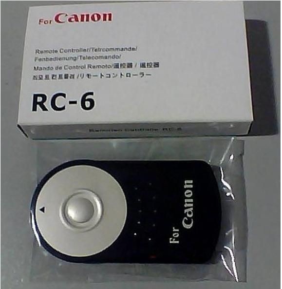 Canon RC 6 Remote Control for Canon EOS 450D 500D 550D 600D 7D 60D 5D