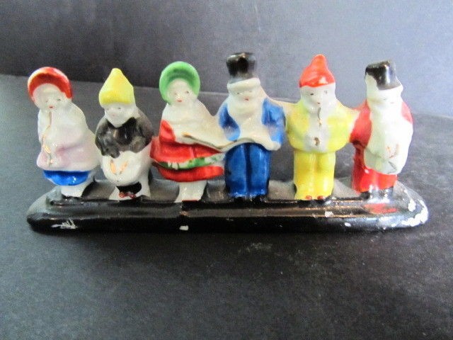 Very Old Musicians/Caro​lers Porcelain Figurine Japan