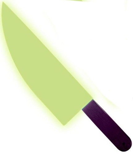 Glow in the Dark Scream Fake Knife Toy Plastic Weapon