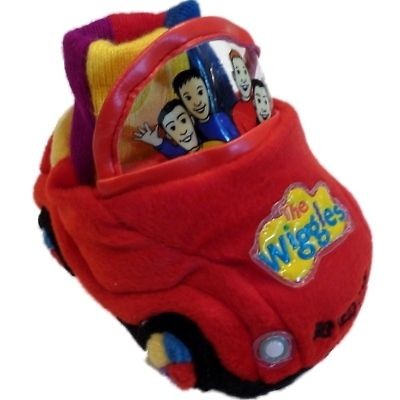 Toddler Boys Wiggle House Slippers Big Red Car Shoes