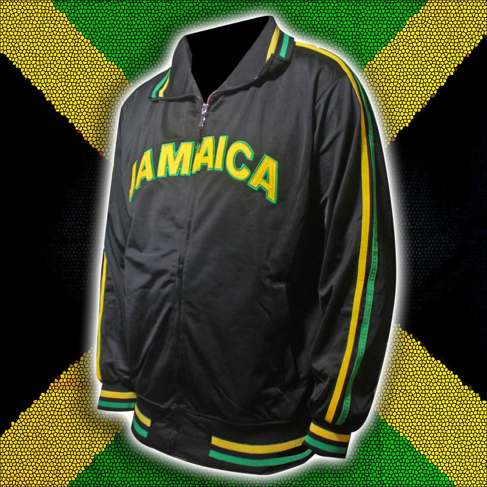 Jamaica Rasta Usain Track Football Soccer Jacket JA