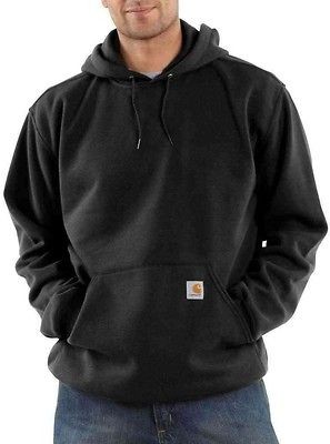 Carhartt K121   BLACK   Midweight Hooded Pullover Fleece Mens 