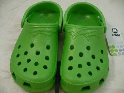 New Crocs Beach Lime Green x small Womens Size 4 5