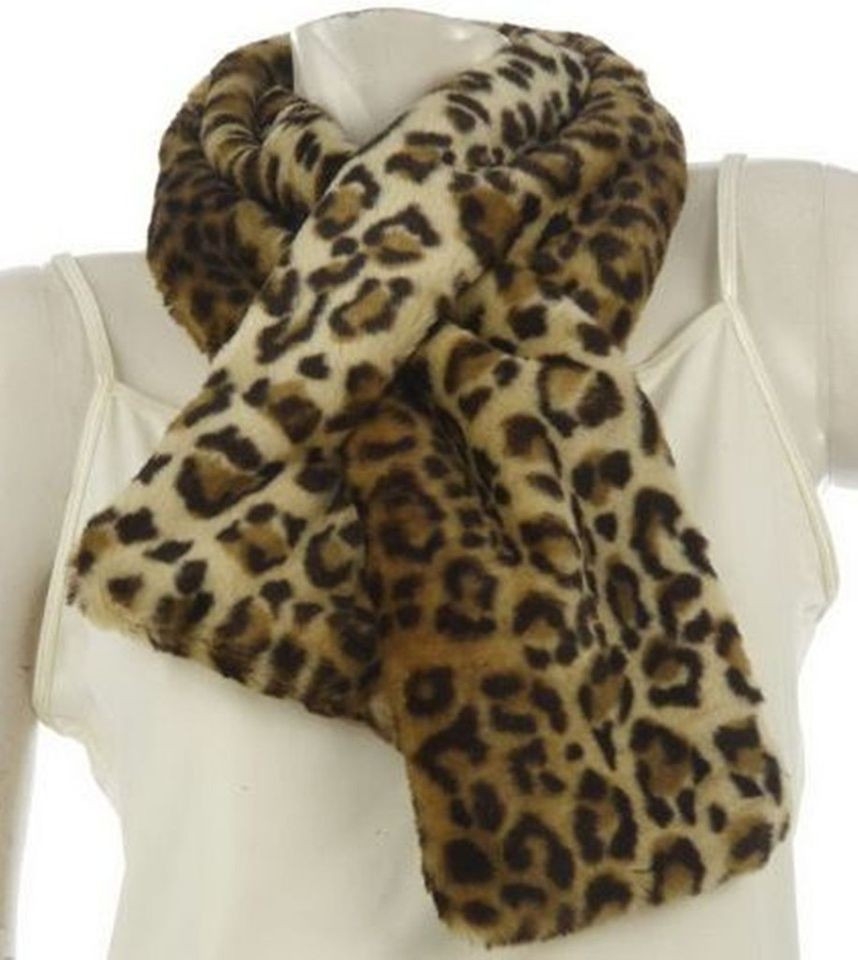 Dennis Basso Luxurious Fully Lined Faux Fur Pull through Scarf