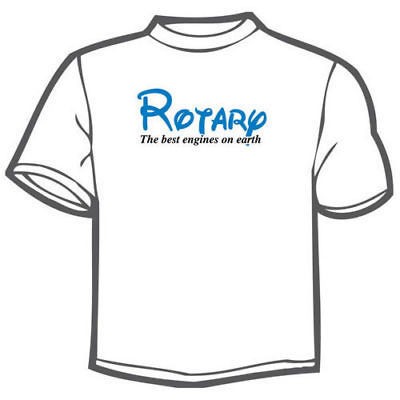 ROTARY   The Best engines on Earth TShirt RE Engine WANKEL RX7 RX8 