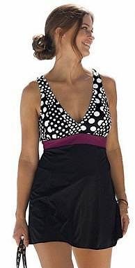 7006 PLUS SIZE 1PC BLACK/WHITE SWIMSUIT SIZES AVAILABLE 14W 16W 20W