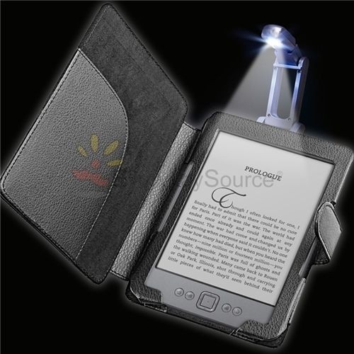   Pouch Case Cover Skin+Portable Reading Light For  Kindle 4