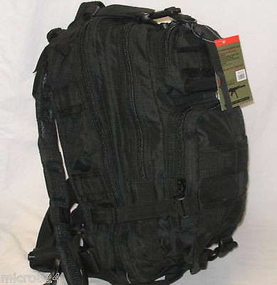 Tactical 3 Day Molle Military Assault Medium Backpack Swat Black NEW