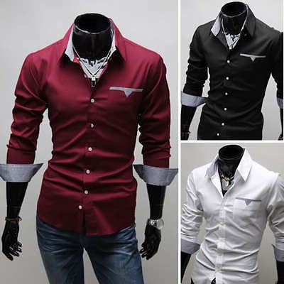 mens fashion shirts in Casual Shirts