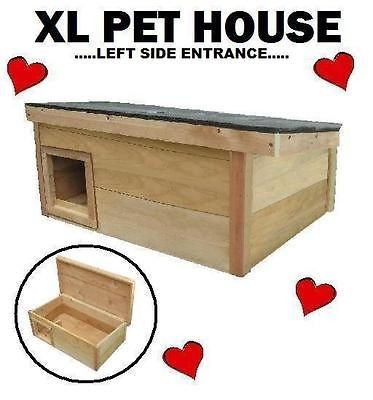   Cat Dog House puppy kitten Feral Pet kennel WARM shelter cedar XL   LS