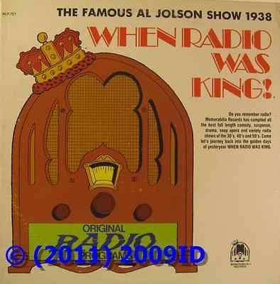 AL JOLSON   THE FAMOUS AL JOLSON SHOW 1938 (WHEN RADIO WAS KING 