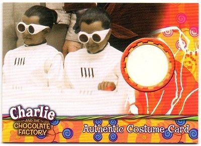 CHARLIE CHOCOLATE FACTORY OOMPA LOOMPA WHITE COSTUME CARD UK DEALER 