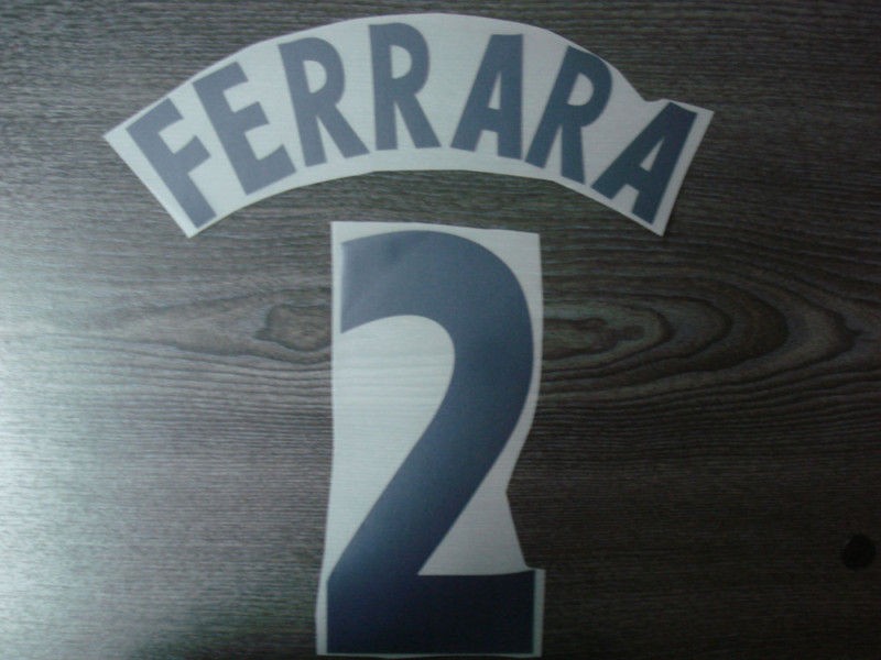 FERRARA #2 Juventus Away Centenary 1997 98 Name Number