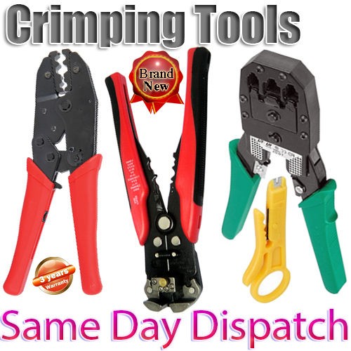 RJ45 Network Lan Cat5e CCTV BNC RG58 Crimping Crimp Pliers Tool 