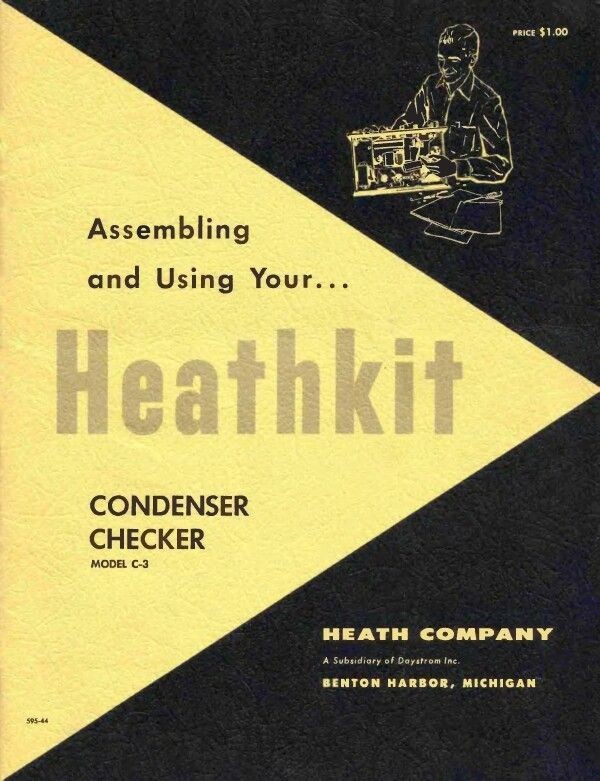 Heathkit C 3 Condenser (Capacitor) Checker Manual