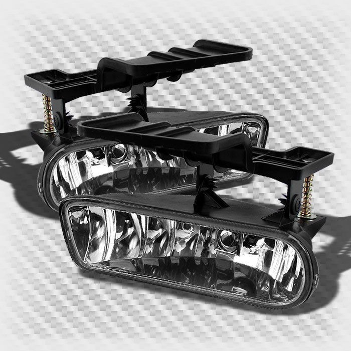 00 06 Chevy Suburban Tahoe Bumper Fog Lights Lamp+Bulbs Pair 