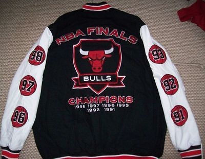 Chicago BULLS NBA World Champions Cotton Twill Jacket LARGE G III