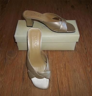 NEW~WOMENS LIZ CLAIBORNE LIZ FLEX HEELS SLIP SLIDE ON SANDALS~WISK 