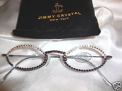 Jimmy Crystal Reading Oval Halves Clear and Ame200(o/)