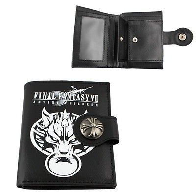 FINAL FANTASY VII CLOUD WOLF Logo PVC Purse/Wallet