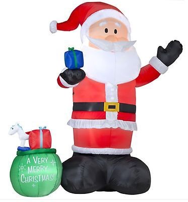 CHRISTMAS HUGE 14 FT SANTA NOT 12 FT AIRBLOWN JUMBO INFLATABLE w 