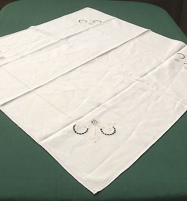 VINTAGE CUTWORK EMBROIDERED TABLECLOTH in Tablecloths