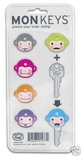 MonKeys Key Covers   Cool Chimp Key Caps 6 Pack