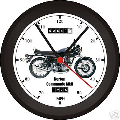 Norton Commando Mk ll 1975 Wall Clock