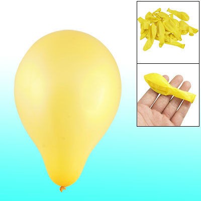 100 Pcs Wedding Party Decorative Yellow Latex Balloon