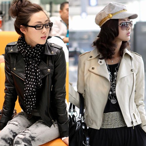 leather jacket petite in Coats & Jackets