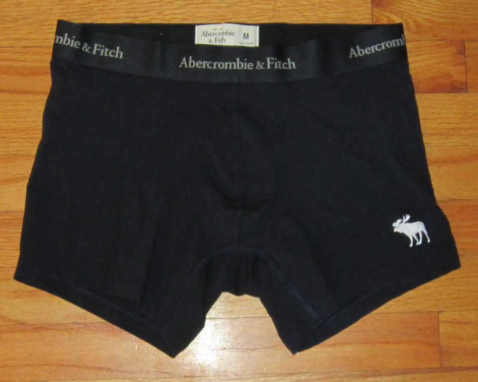 NWT MENS ABERCROMBIE & FITCH MOOSE BLUE TRUNKS BOXER BRIEFS UNDERWEAR 