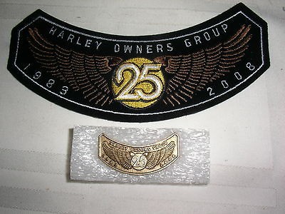 2008 Harley Davidson Hog Pin and Patch Set Brand New