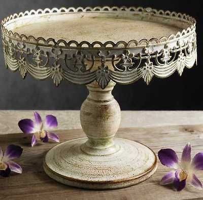 white cake stand in Home & Garden