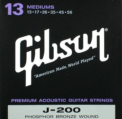 Gibson J200 Acoustic Strings Phos Bronze 3 sets .013