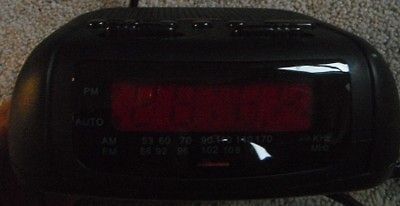 DIGITAL AM FM ALARM CLOCK RADIOS. (Sunbeam) RED LED= Model # 89014