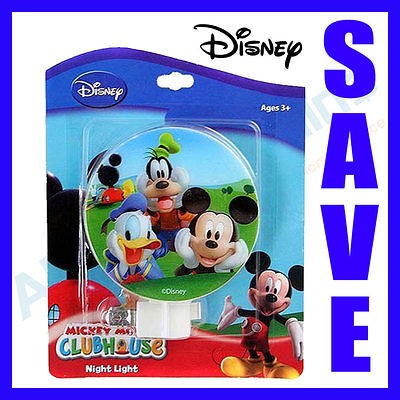 Mickey Mouse Disney ClubHouse Night Light Kid Room Lamp Nightlight 