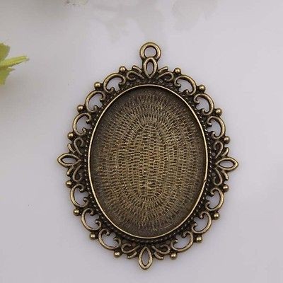 bronze 10pcs zinc alloy big Picture frame pendants 61x48mm #1A1197