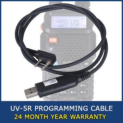 USB Programming Cable for BAOFENG UV 5R Radio + FREE Program Software