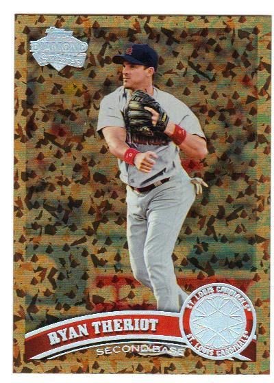 2011 TOPPS UPDATE SP COGNAC Diamond Ryan Theriot # 438 St. Louis 