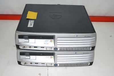 Lot 2 HP Compaq Model dc7100 USDT PC 3.2GHz Pentium 4 1GB CD