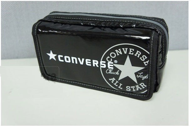 CONVERSE All STAR Chuck Taylor Silver Big LOGO Gloss Surface Pouch 