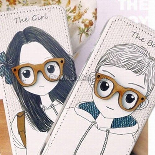 Samsung Galaxy Ace s5830 Phone PU Leather Case Cover (Glasses)