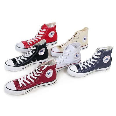 CONVERSE UNISEX ALL STAR HI CANVAS HI TOP TRAINERS ALL COLOURS UK 3 12