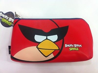 NEW Angry Birds Space Big Pouch Pencil Case ( Red Color )