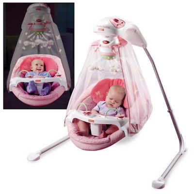 Fisher Price BABY BUTTERFLY GARDEN CRADLE STARLIGHT SWING PAPASAN