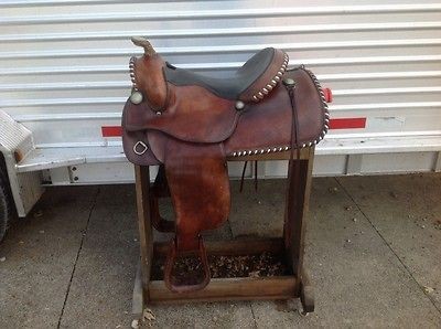 Nice Used Charles Crawley CC Saddlery Western Saddle, Vintage Show 