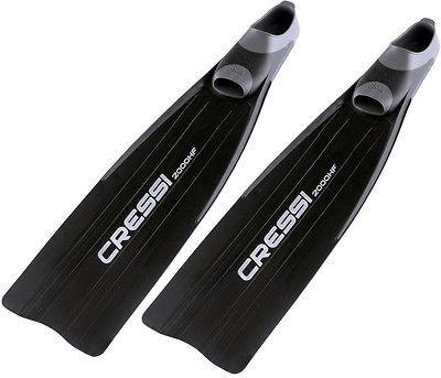 Cressi Gara 2000 HF Freediving Fins Long Blade Scuba Free Dive Fin, 10 