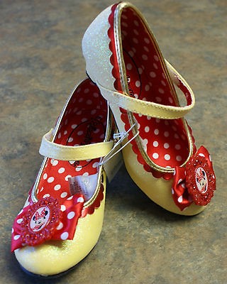 New  MINNIE MOUSE Costume Shoes Yellow Girls 13/1
