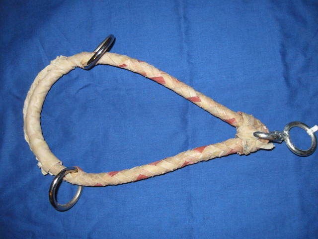   SADDLE HORSE RAWHIDE BOSAL De CUERO CRUDO